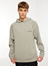 Skechers -035M Scuba Coll. Hoodie Sweatshirt Gri Erkek Bisiklet Yaka Regular Fit Sweatshirt