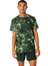 Asics Mavi - Yeşil Erkek T-Shirt 2011C885-300 AOP SS TOP