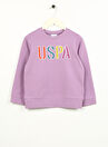 U.S. Polo Assn. Lila Kız Çocuk Sweatshirt RAIN-SK023