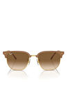 Ray-Ban New Clubmaster RB4416 Geometrik Bej Unisex Güneş Gözlüğü