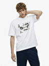 Jeep Kırık Beyaz Erkek %100 Pamuk T-Shirt J4SM-TST7237