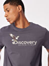 Discovery Expedition D4SM-TST3306 Antrasit Bisiklet Yaka Basic Baskılı Erkek T-Shirt