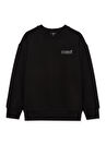 Mavi Baskılı Erkek Çocuk Kahve Sweatshırt MAVİ LOGO BASKILI SWEATSHIRT Black