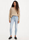 Levis 721 High Rise Skinny Cool Night'S B Açık Mavi Kadın Yüksek Bel Denim Pantolon