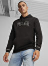 Puma 67896901  SQUAD Hoodie Siyah Erkek Kapüşon Yaka Regular Fit Sweatshirt