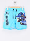 Name İt Mavi Erkek Çocuk Şort Mayo NMMMICCO BATWHEELS LONG SWIMSHORTS