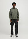 Haki Erkek Relaxed Fit Gömlek JCOCOLLECTIVE ZAC OVERSHIRT LS SN