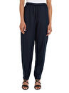 Tommy Hilfiger Lacivert Kadın Bağlamalı Havuç Keten Pantolon CASUAL LINEN TAPER PULL ON PANT