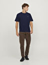 Jack & Jones Bisiklet Yaka Lacivert Erkek T-Shirt JJEPAULOS TEE SS CREW NECK NOOS