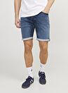 Jack & Jones Regular Fit Mavi Erkek Denim Şort JJIRICK JJICON SHORTS GE 341 I.K SS