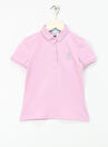 U.S. Polo Assn. Pembe Kız Çocuk Slim Fit Polo T-Shirt TP01-IY024