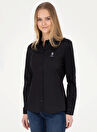 U.S. Polo Assn. Slim Fit Siyah Kadın Gömlek CRISY024Y