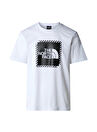 The North Face Beyaz Erkek Bisiklet Yaka Baskılı T-Shirt NF0A894YFN41_M BINER GRAPHIC 2 TEE