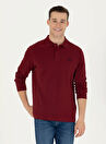 U.S. Polo Assn. Polo Yaka Bordo Erkek Sweatshırt GTP01SK023