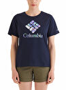 Columbia Mavi Kadın O Yaka Normal Kalıp Baskılı T-Shirt 9220311481_CS0367 CSC GEM WISTERIAN