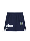 Puma Lastikli Bel Normal Mavi Erkek Şort 77538305-FSK Shorts Replica Jr Blue